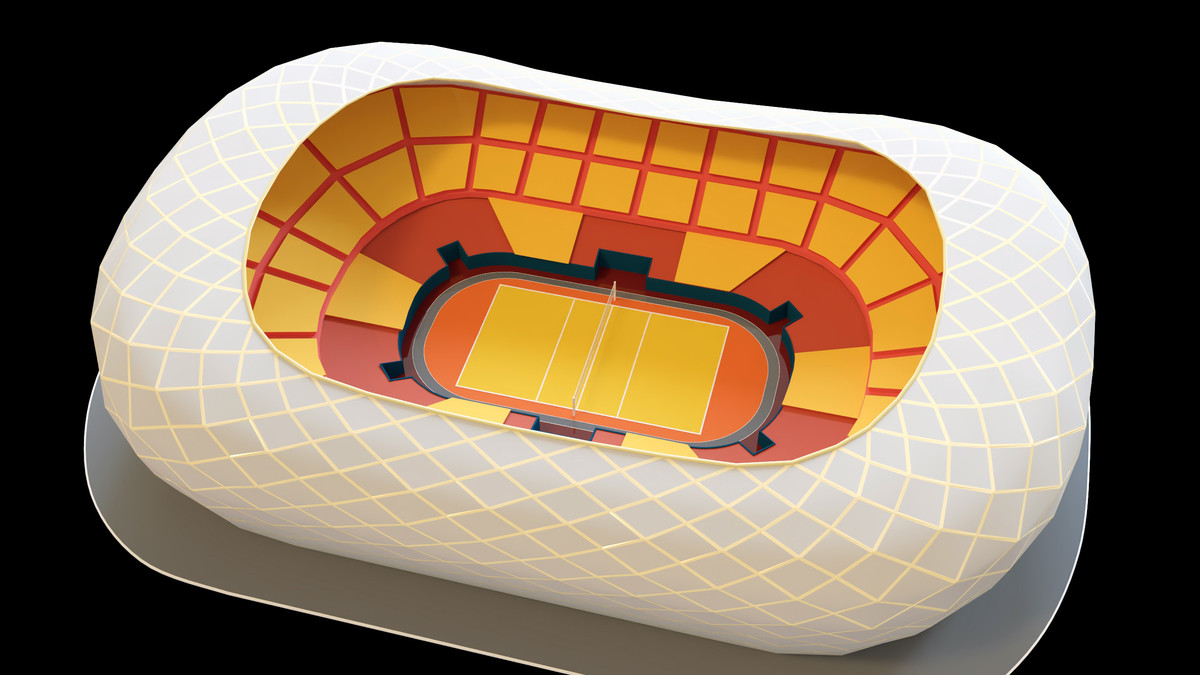Stylised Sport Stadium Collection - 12 Low Poly Modular 3d Assets
