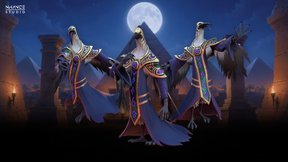 Stylized Egyptian Ibis Mage