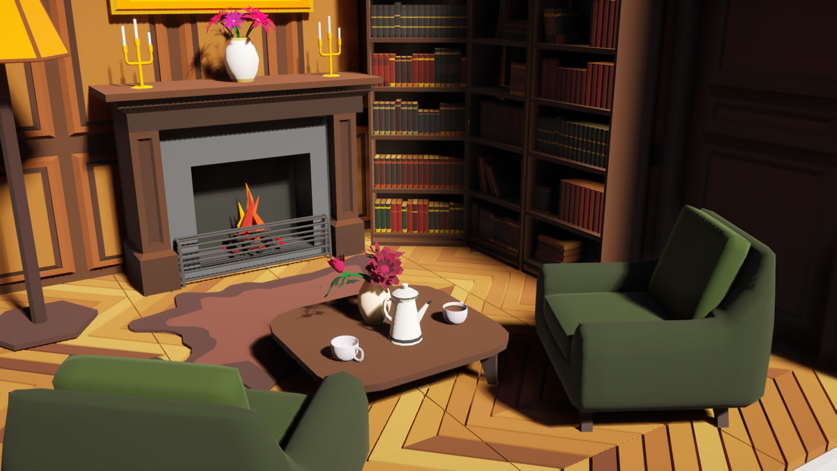 Low Poly 15 Rooms 1000+ objects Vol.2