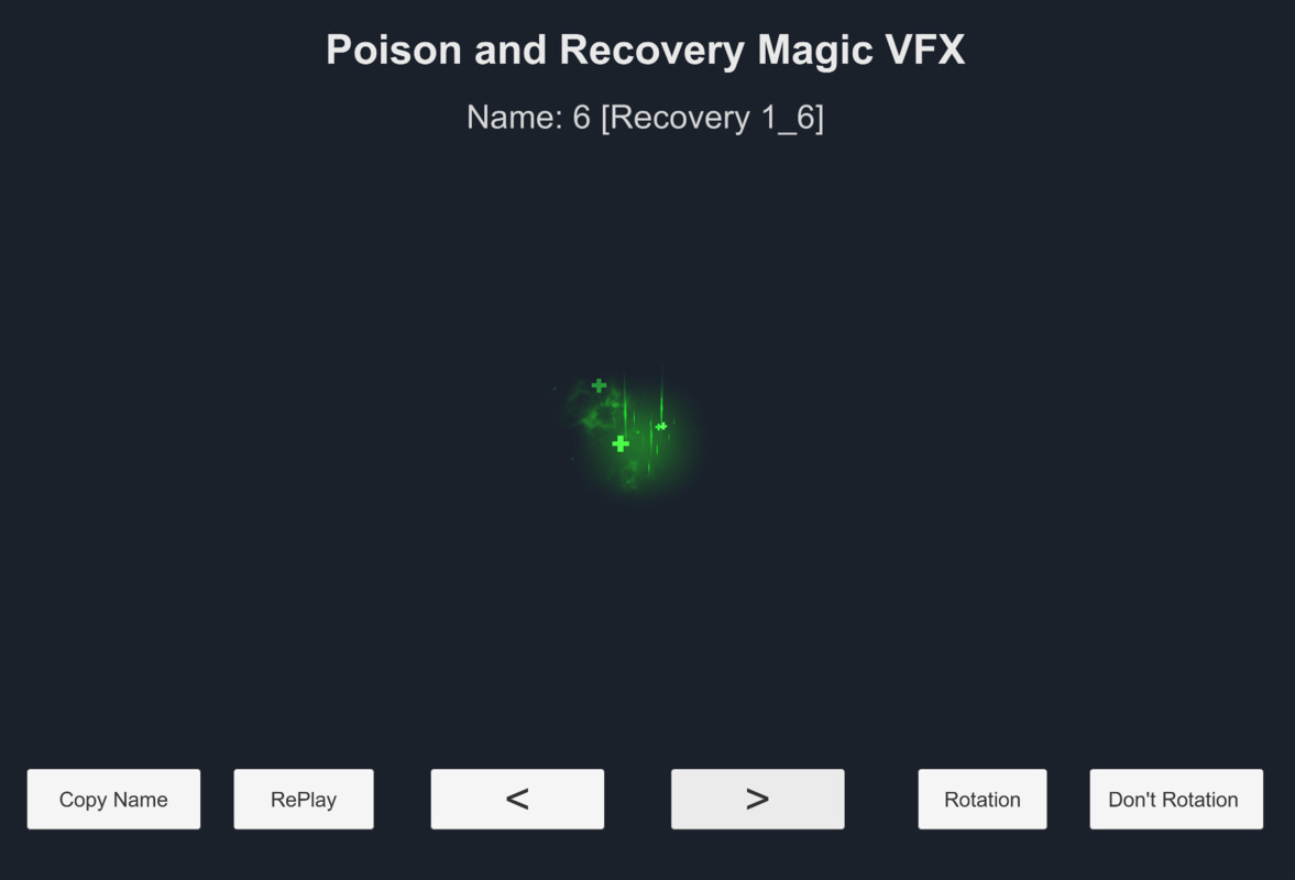 Poison and Recovery Magic VFX
