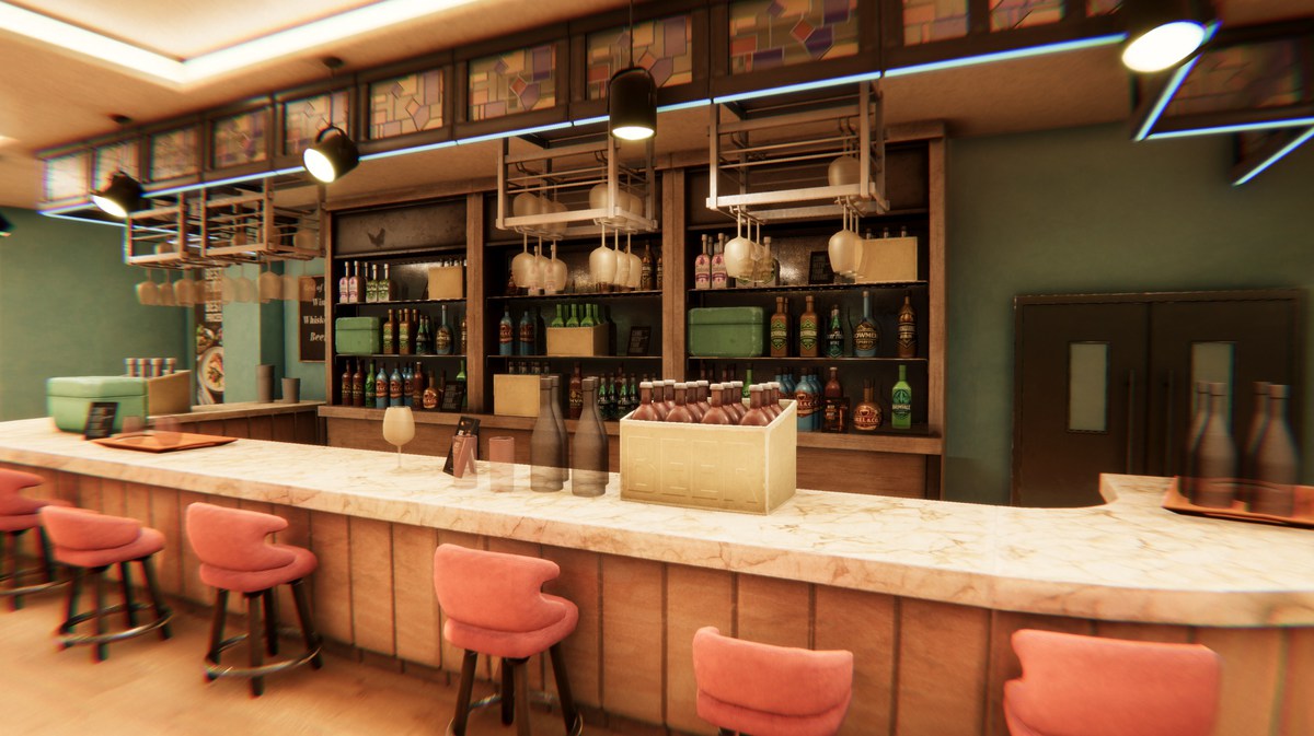 Restaurant & Bar 3d Modular Environment Pack