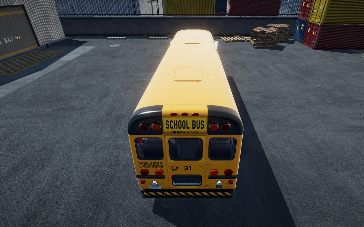 80s generic american school bus