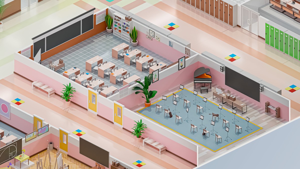 School - Low Poly 3D Models Pack