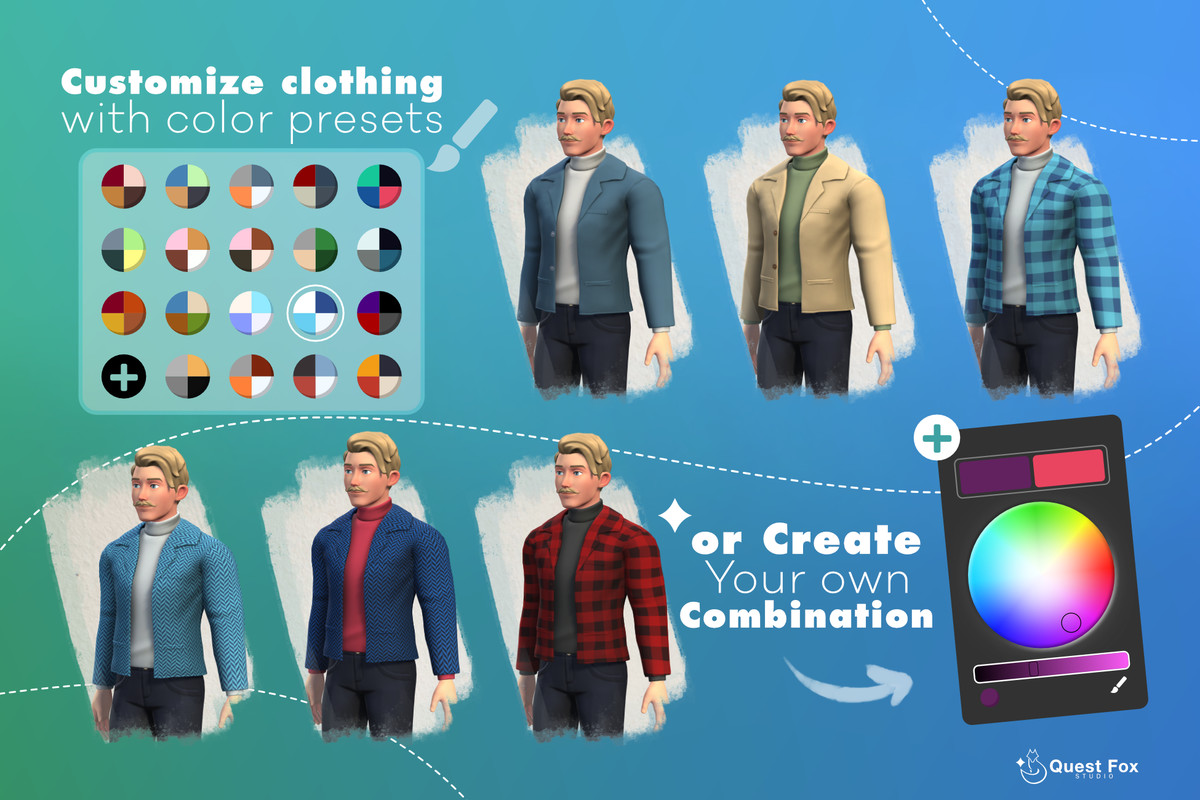Archetype Character Generator – Stylized Procedural NPCs