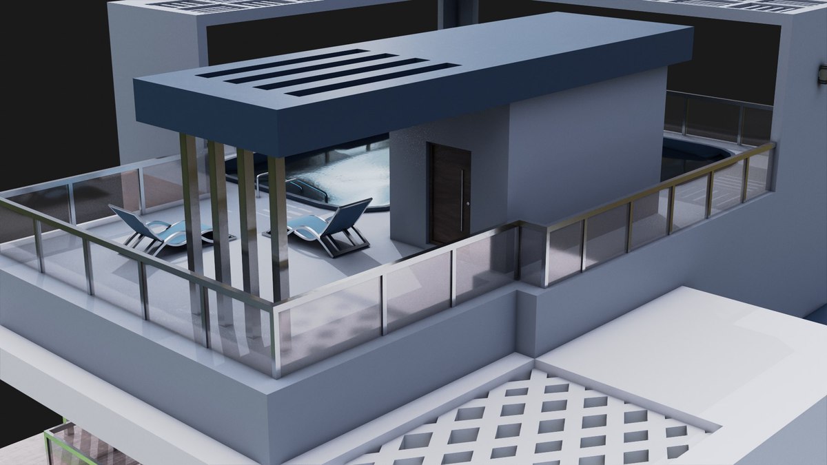 Modern House 02 URP HDRP Textures