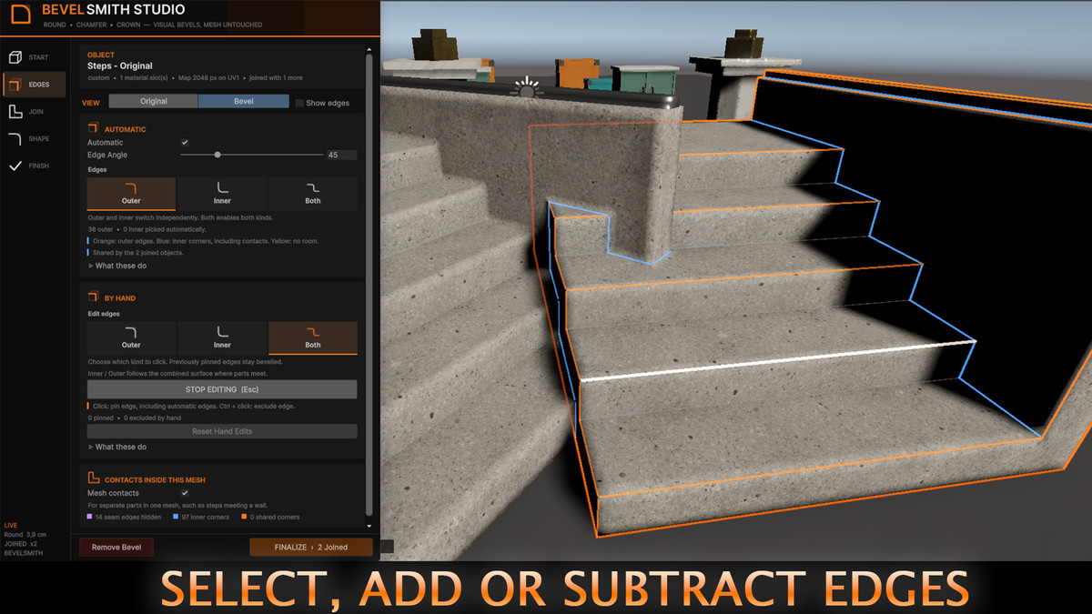 BevelSmith - Visual Bevels & Normal Map Baker
