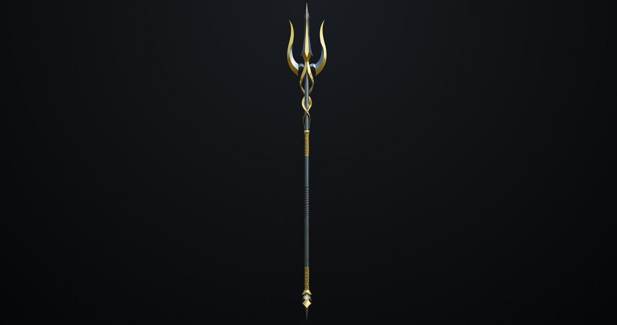 Fantasy Trident 02 URP HDRP Textures