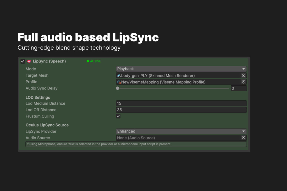 FaceSync - Audio Lip Sync & Facial Animation
