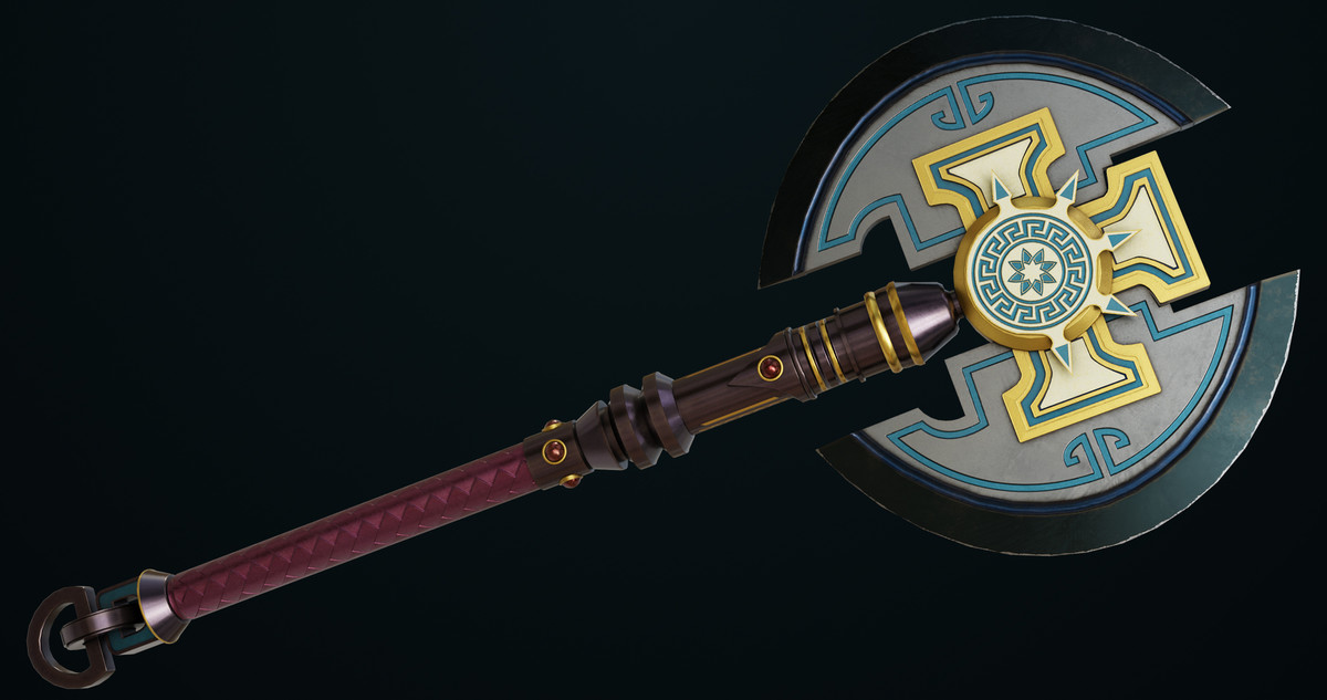 6 Battle Axes Collection 02 URP HDRP Textures