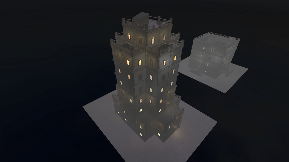 Realistic Modern Modular Building 1 Asset Package