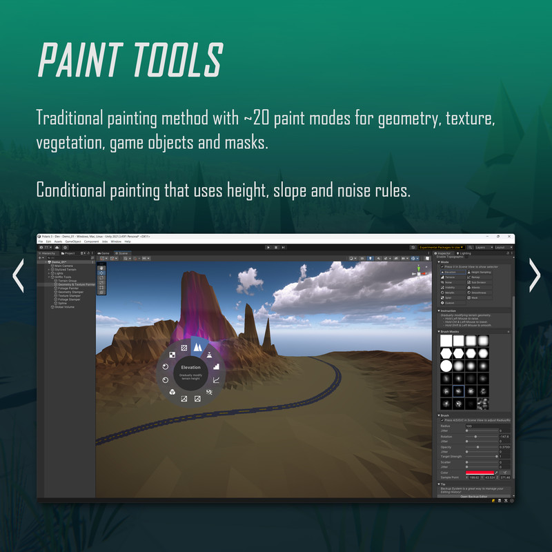Polaris Summit - Low Poly Terrain Tool