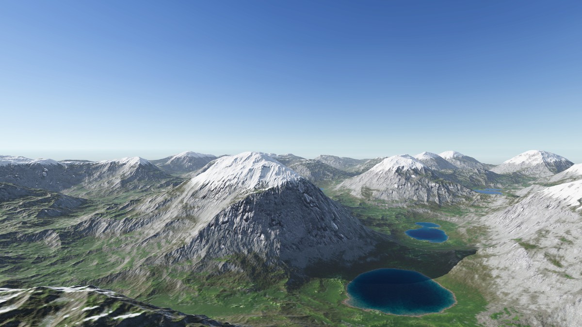 Procedural Ridged Mountains 8K - 34 Terrains