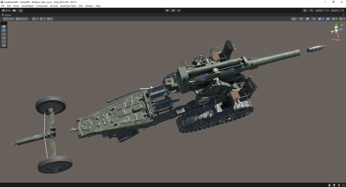 Rigged B-4 Howitzer WW2