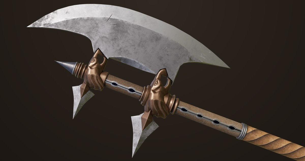 6 Battle Axes Collection 01 URP HDRP Textures