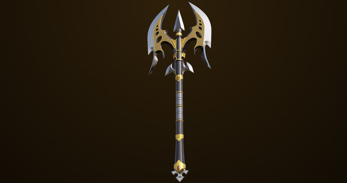 Battle Axe 01 URP HDRP Textures