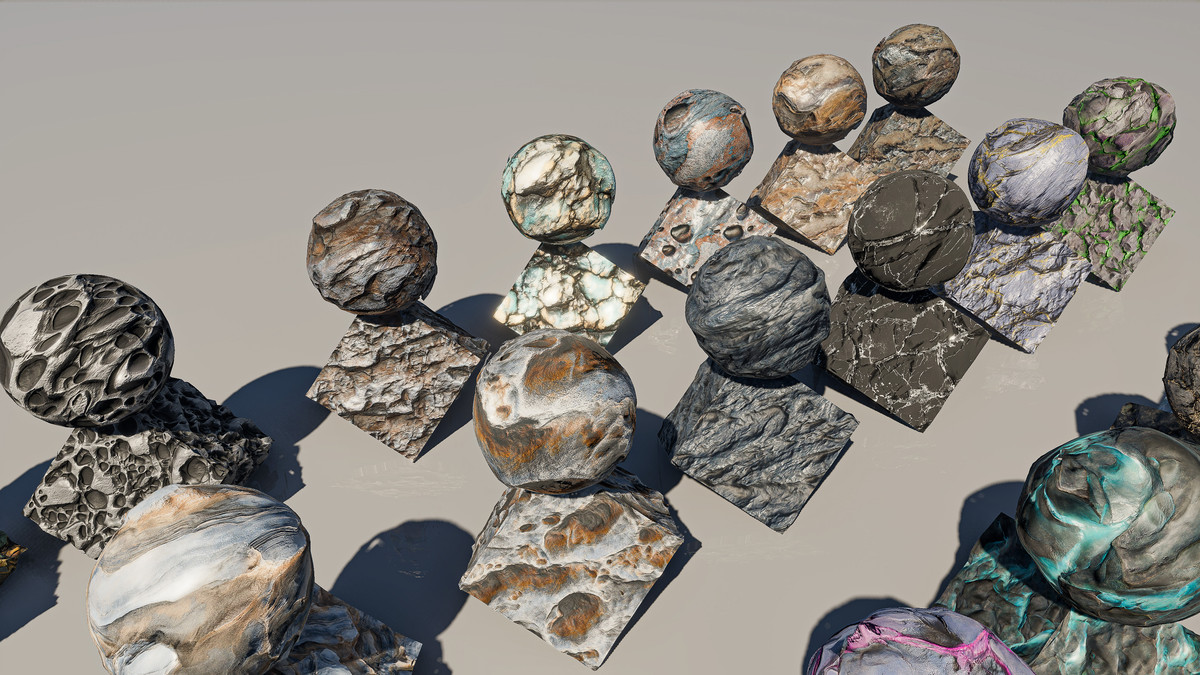 Alien Rocks Materials