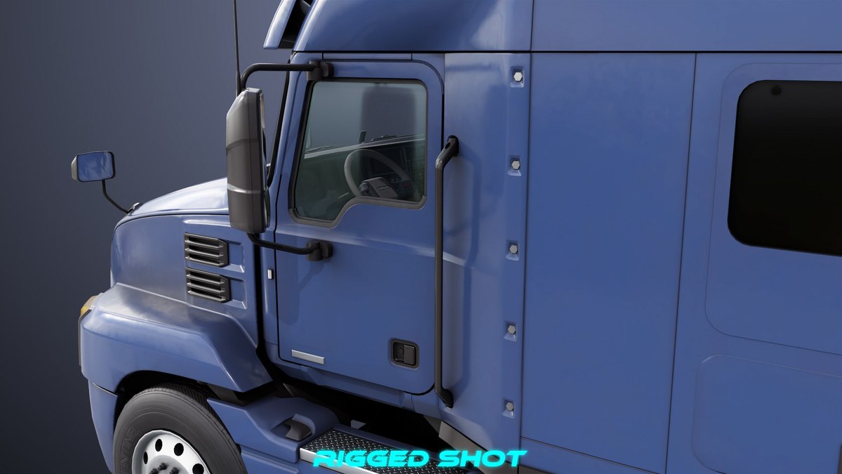Heavy Truck Blue Chassis 05 URP HDRP Textures