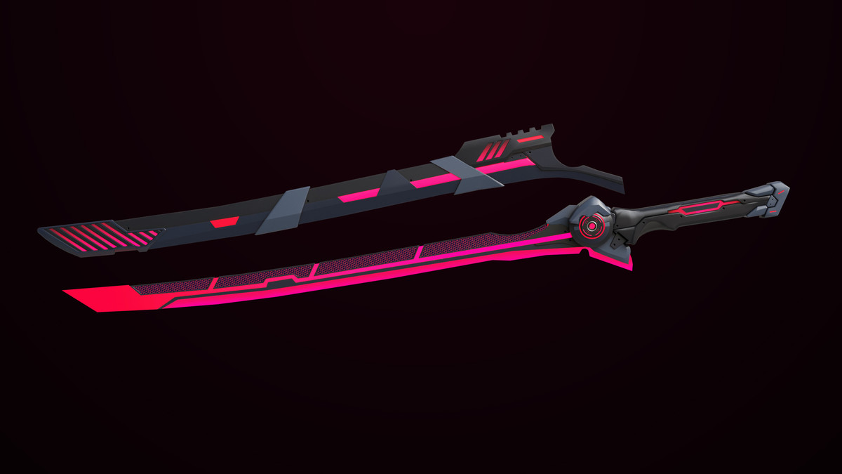 Sci Fi Sword 10 Red URP HDRP Textures