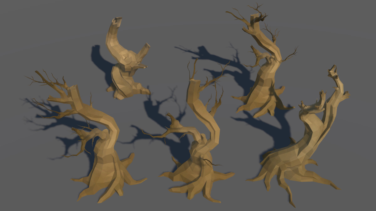 LowPoly Nature DeadTree
