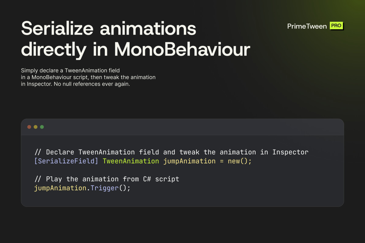 PrimeTween PRO · Code-Free Animations