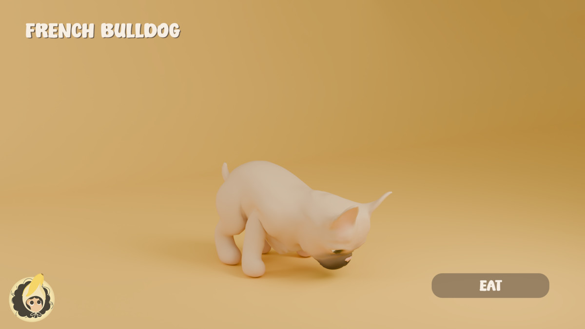 Animated French Bulldog