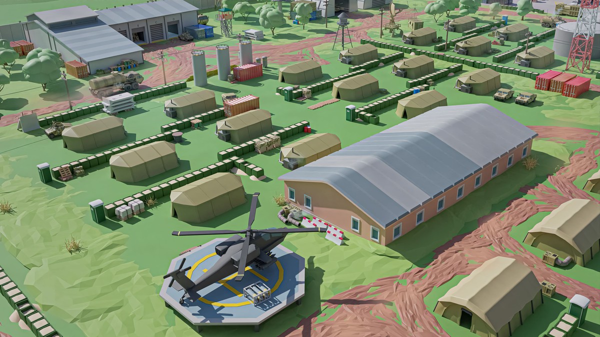 Military 2 - Low Poly 3D Models Pack