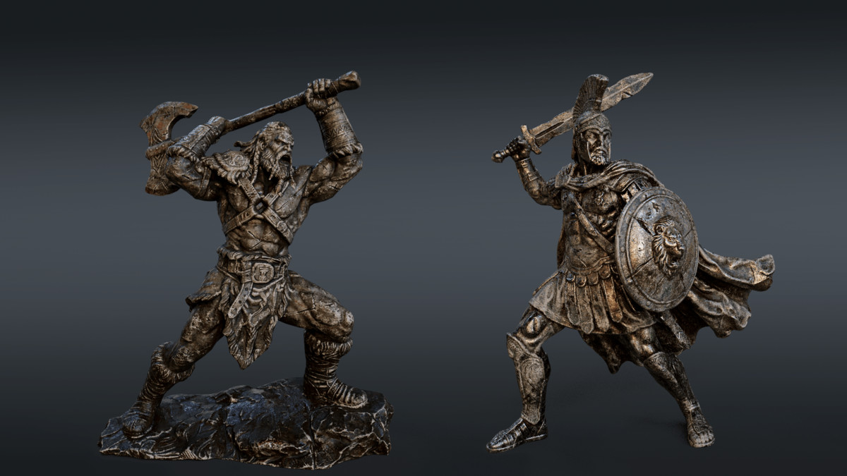 Warrior Statues - Collection (URP)