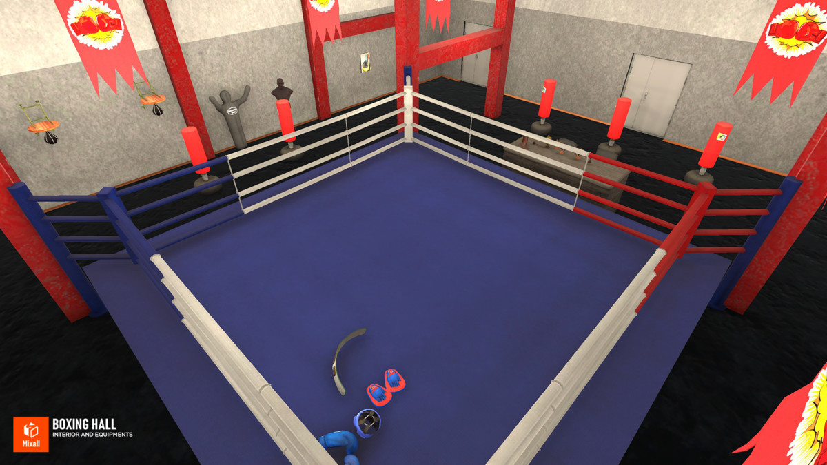 Boxing hall - interior and equipments