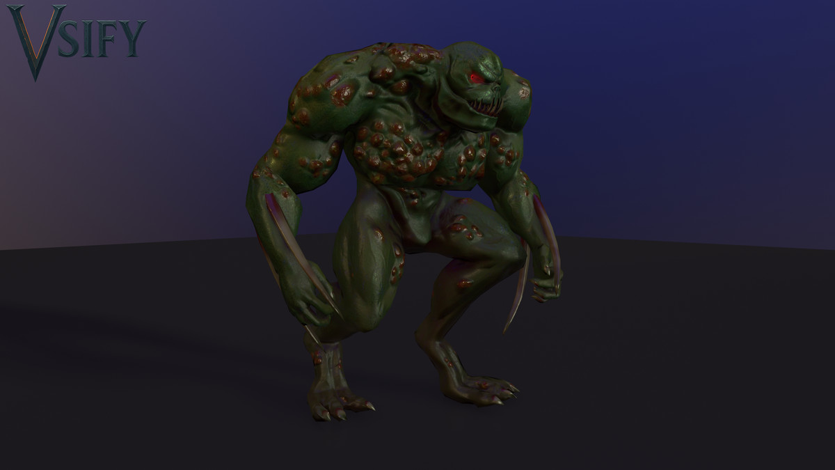 Bog Lord – Stylized Fantasy Creature | Retarget-Ready PBR + Animations