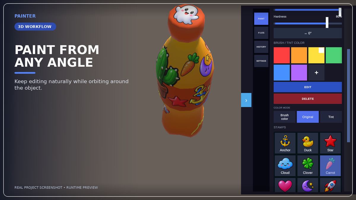 3D Texture Painter – Editor & Runtime Painting