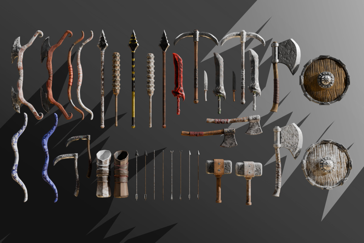 Medieval Fantasy Weapons Pack – Melee & Ranged