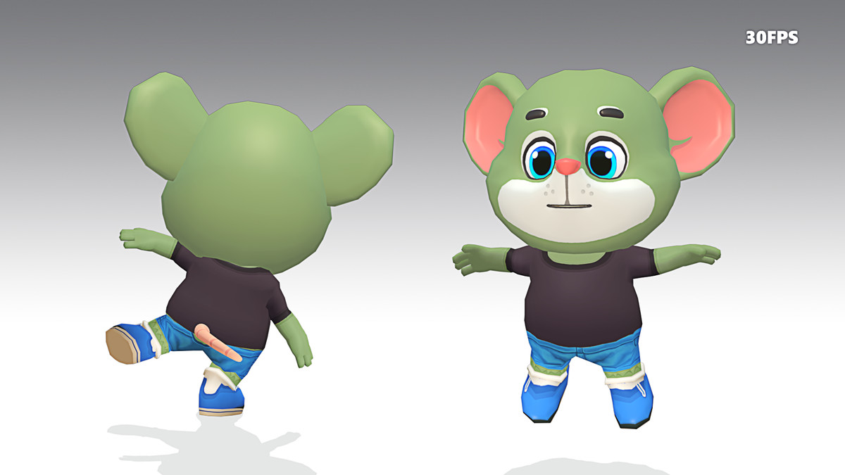 Mouse Rat Rodent Green Animated