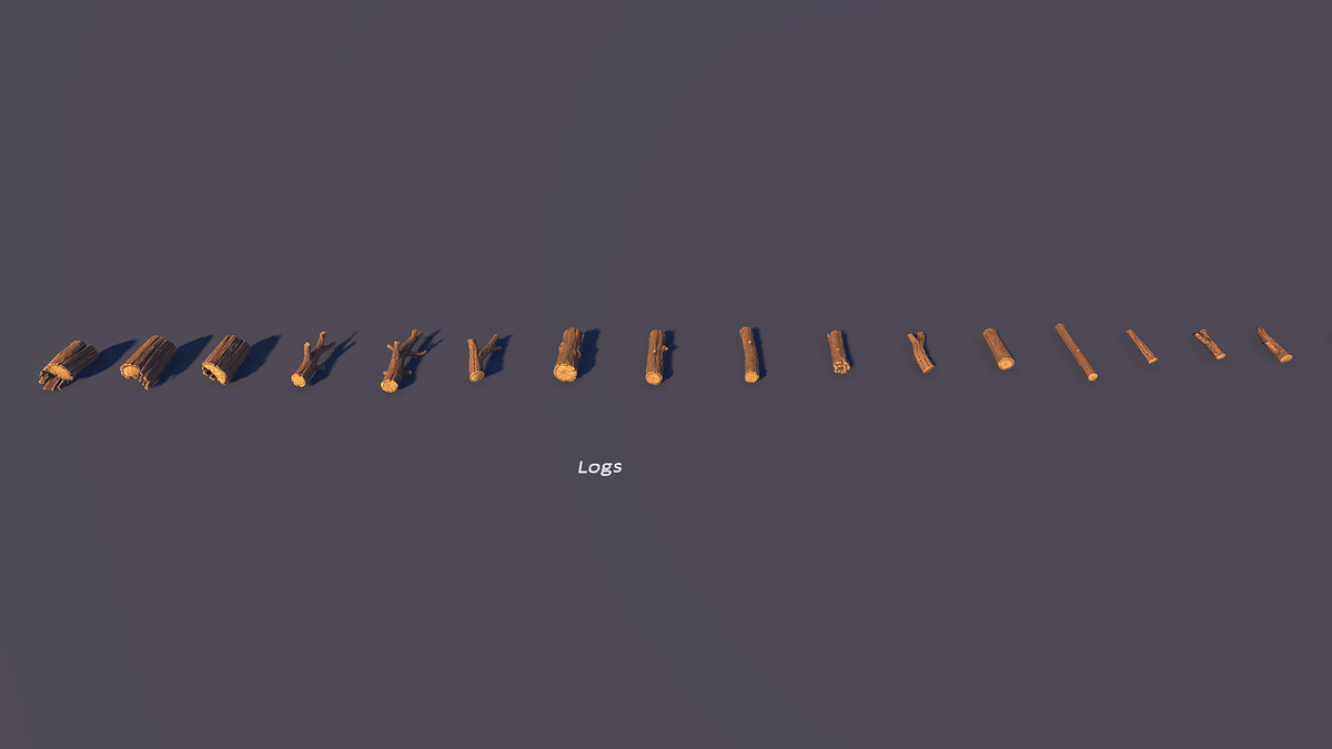 Stylized Nature - Logs, Stumps & Branches Pack