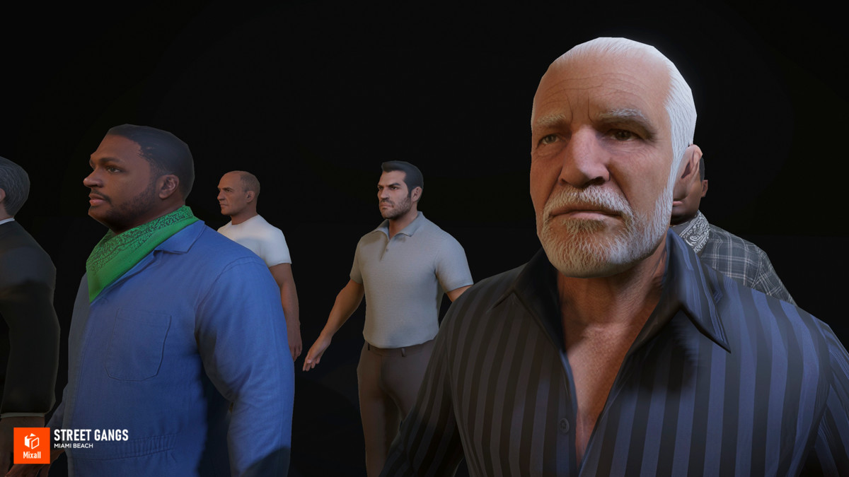 Miami Street & Characters – Gangsters and Beach NPCs