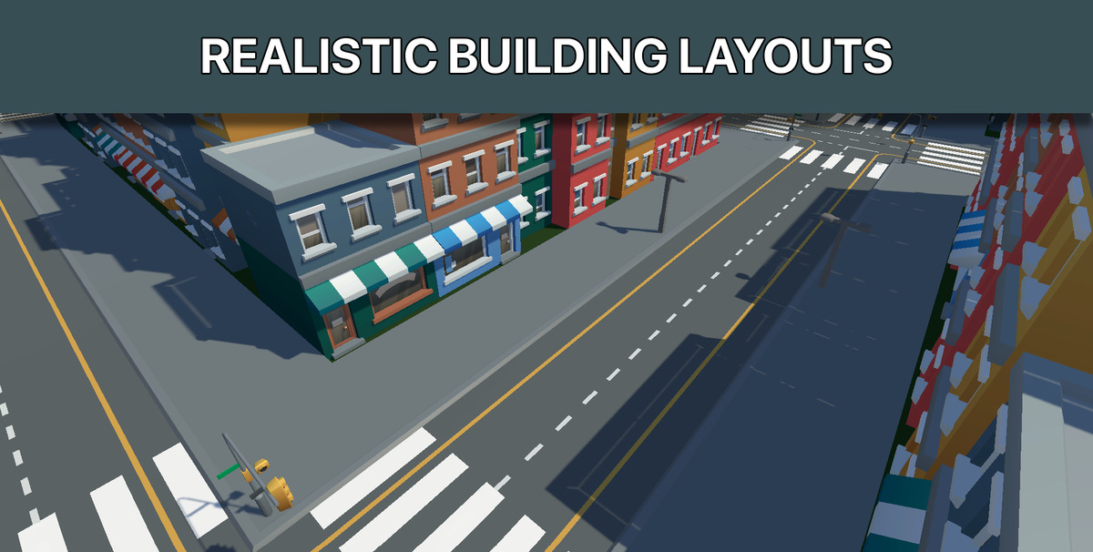 SmartCity Generator 2.0 - Procedural City Builder For Unity 6.0