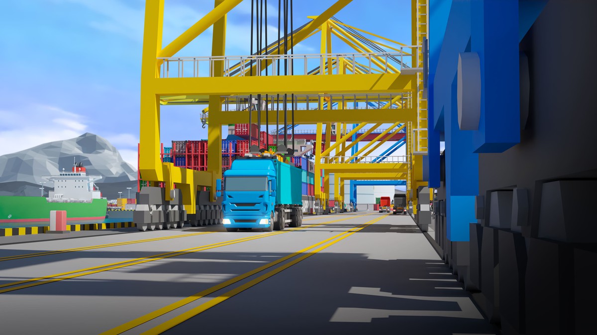 Port - Low Poly 3D Models Pack