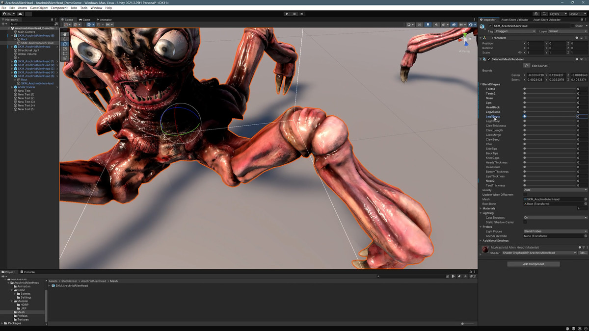 Arachnid-Alien Head 1