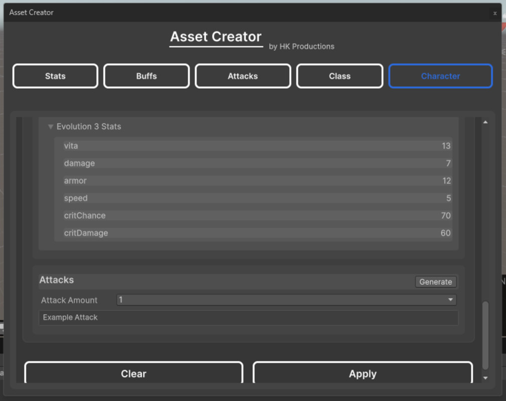 Asset Creator