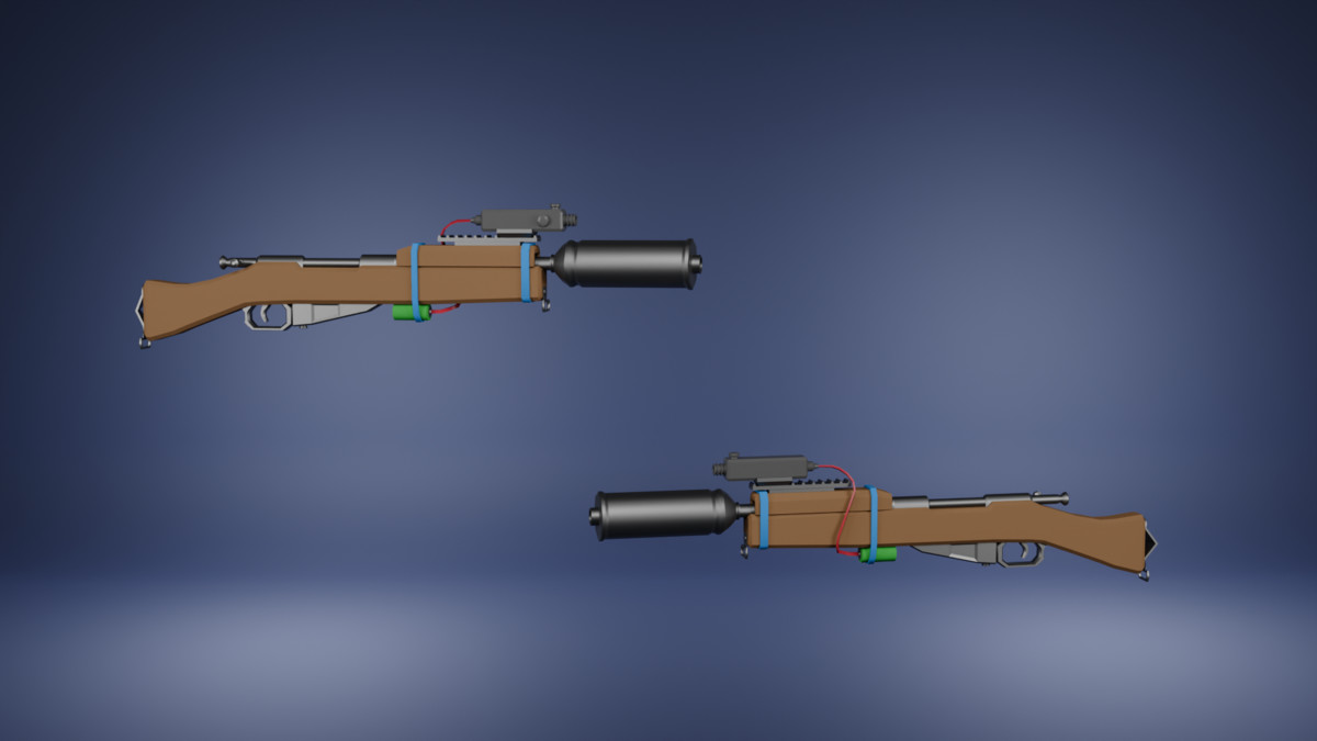 Apocaliptic low poly weapon pack