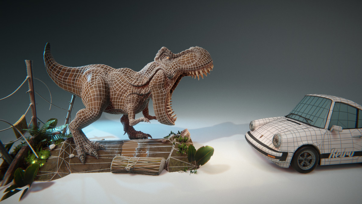 Dynamic Wireframe Shader