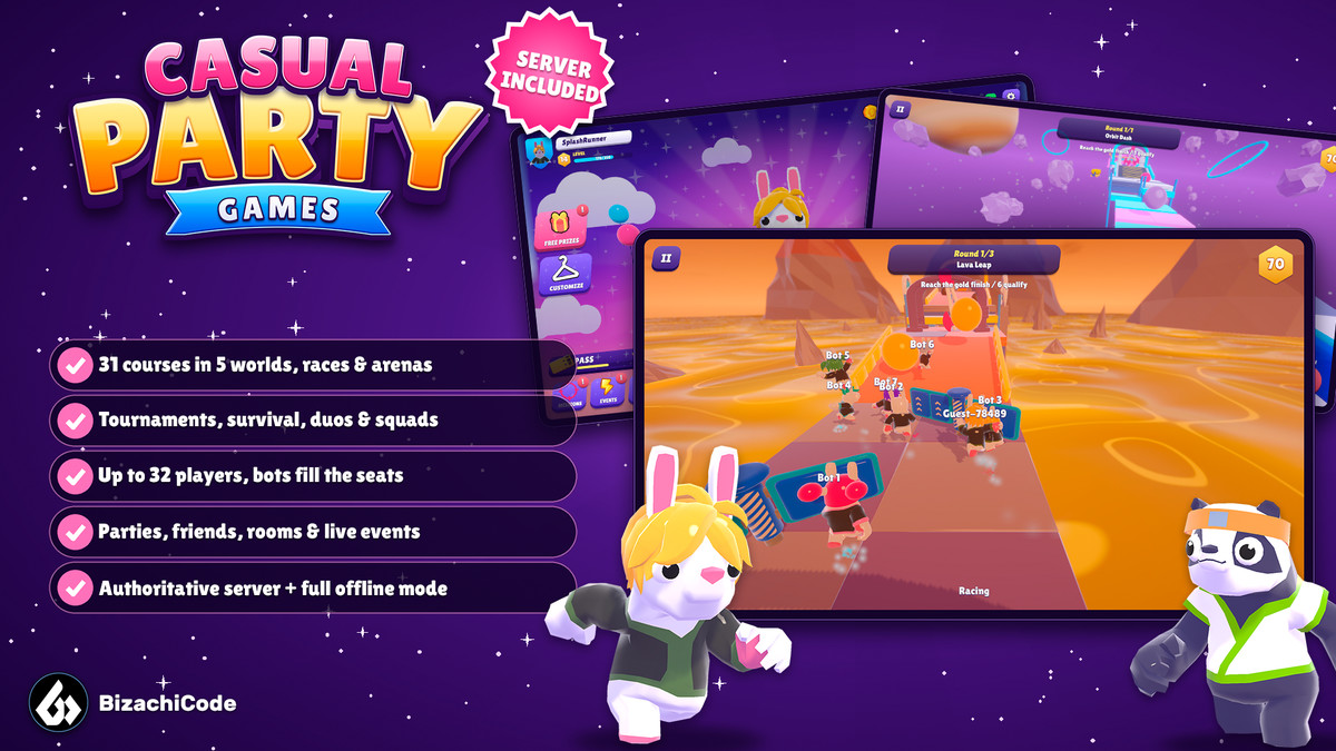 Casual Party Games Template