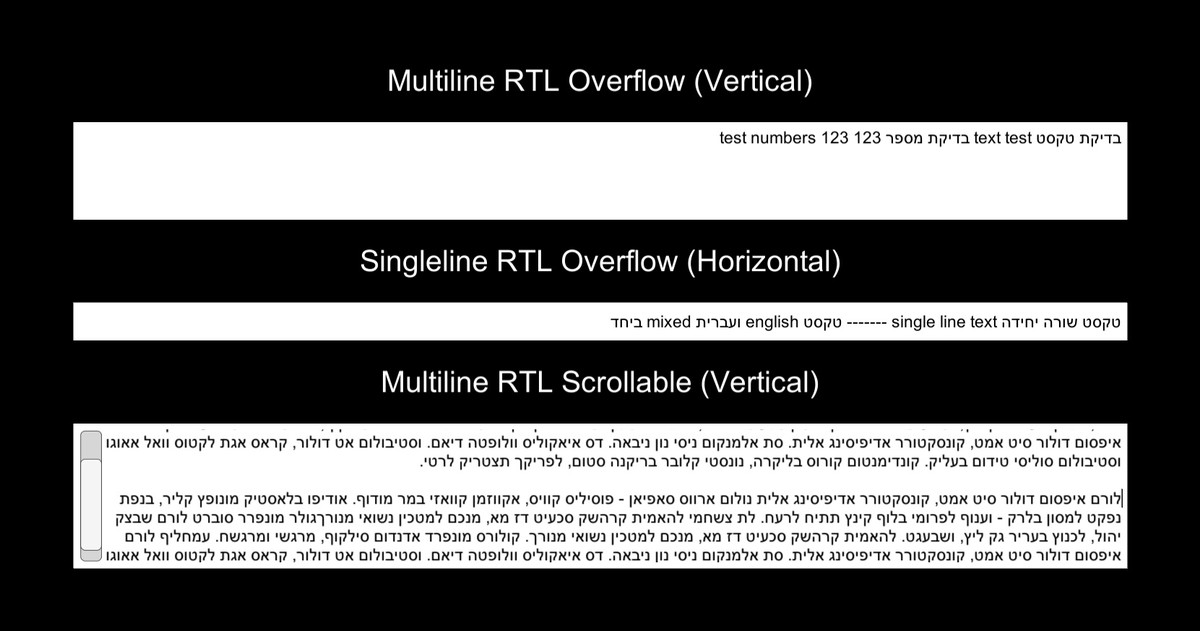 Native RTL Input Field