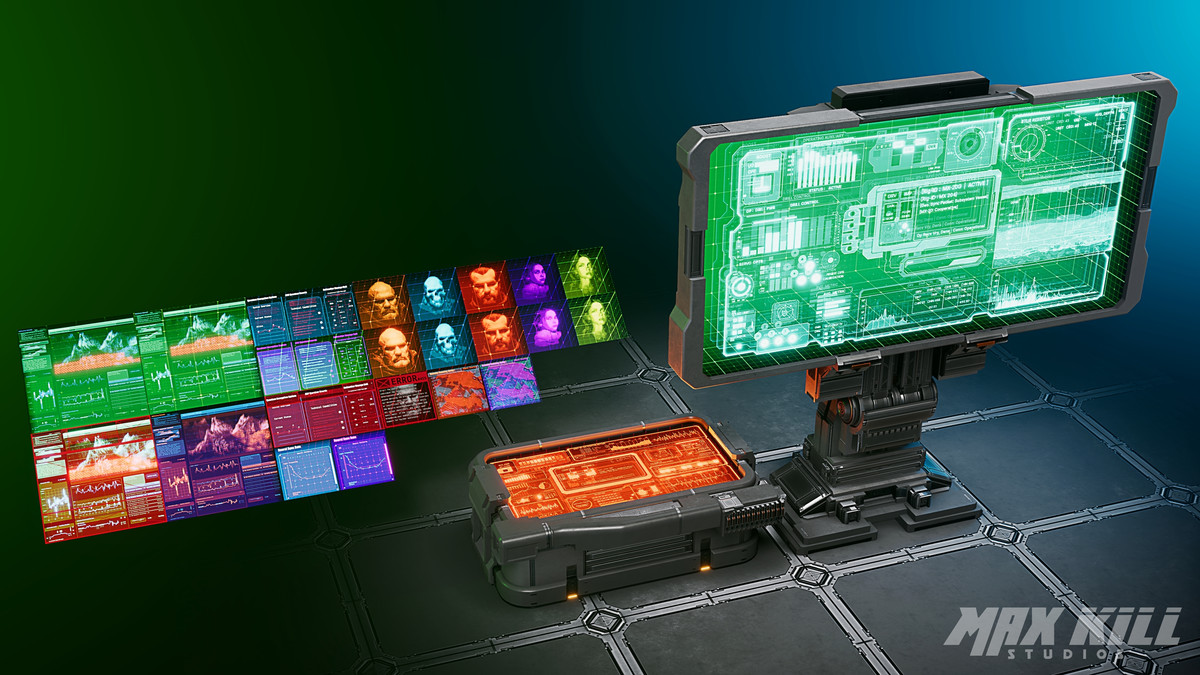 Sci-Fi Hologram Screen Shader