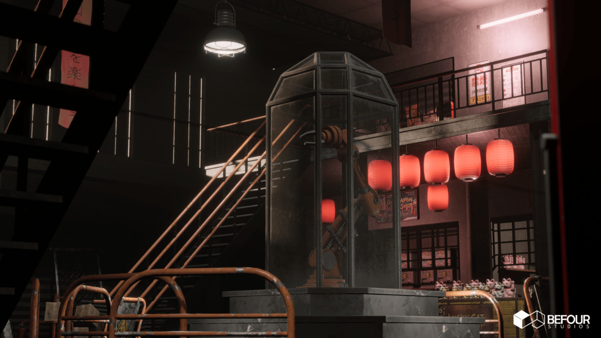 Japanese Old Shopping Mall Environment (Modular, Asian, Abandoned)