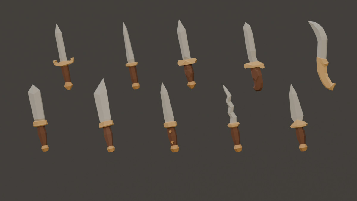Fantasy Melee Weapons - Low Poly Pack