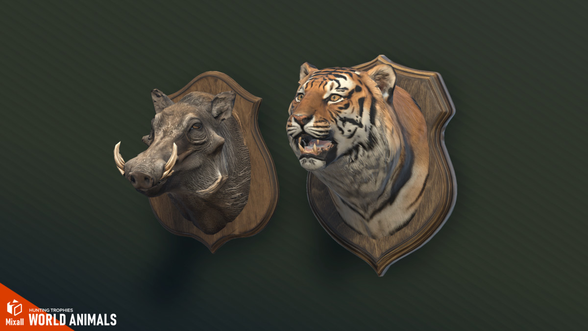 World Animals – Hunting Trophies