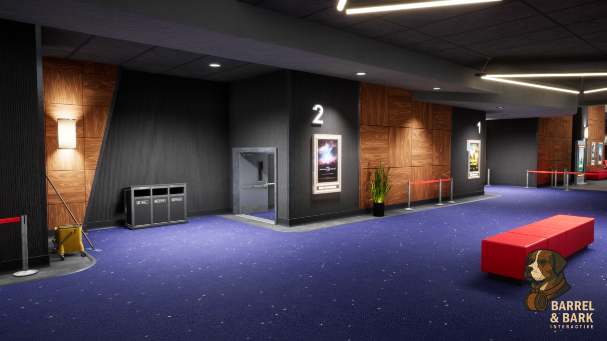 Movie Theatre Scene with Foyer