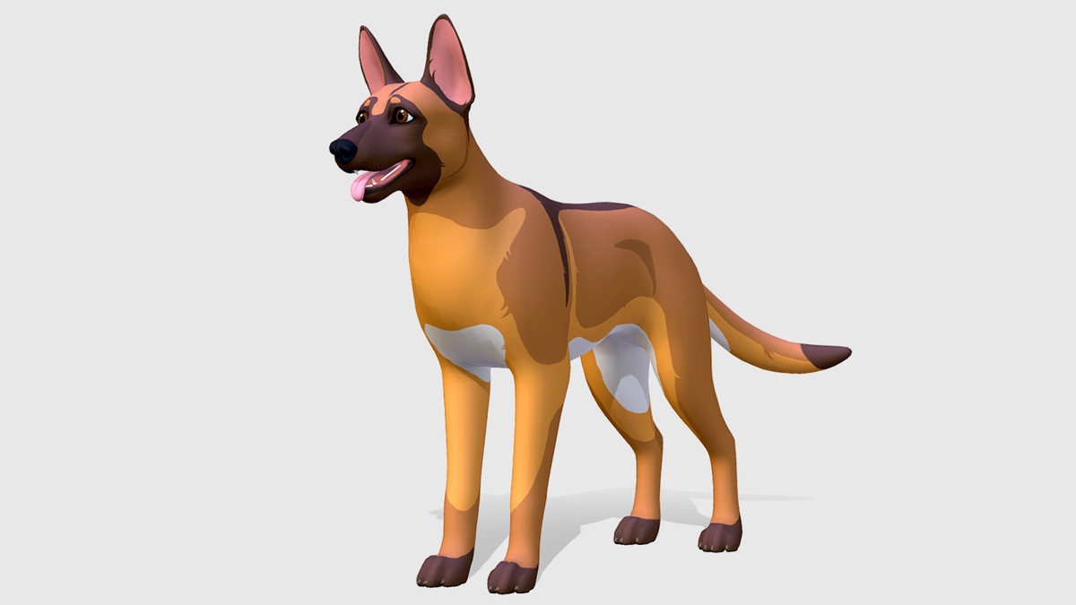 Cartoon Dog - Malinois