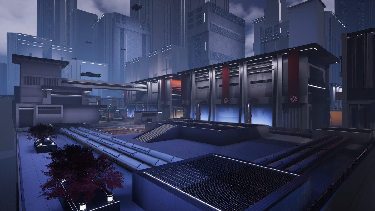 Science Fiction Brutalist City