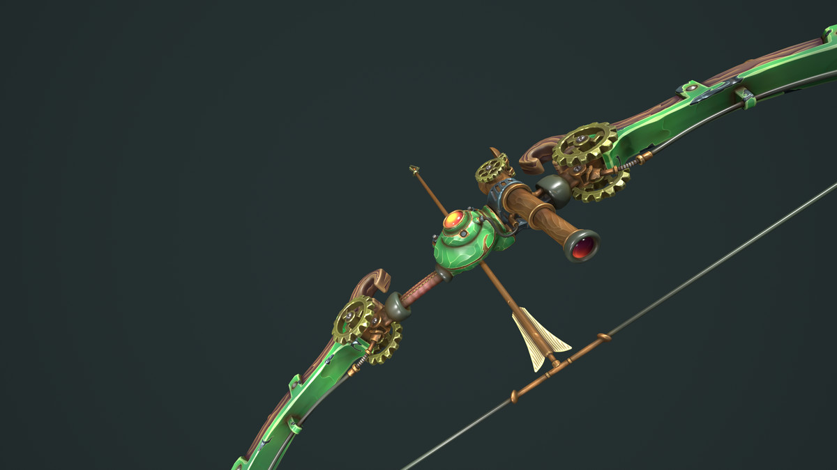 Steampunk bow quiver arrow